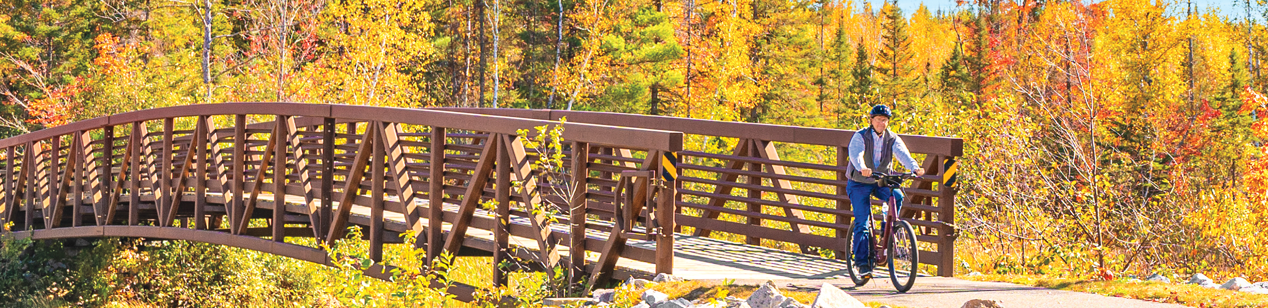 Over 50 miles of paved trails to enjoy the fall colors.